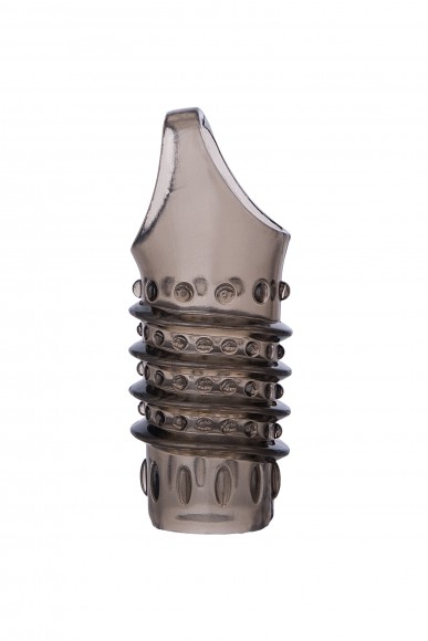 Насадка ToyFa XLover, для увеличения размера,TPE, черная прозрачная, 10,5 см