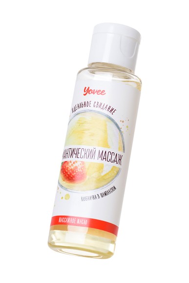 Масло для массажа Yovee by Toyfa «Романтический массаж», с ароматом клубники и шампанского, 50 мл Масло для массажа Yovee by Toyfa «Романтический массаж», с ароматом клубники и шампанского, 50 мл