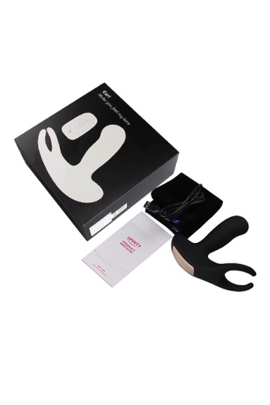 Стимулятор простаты Levett Earl с 2 моторами, с пультом ДУ, 11 режимов вибрации, черный