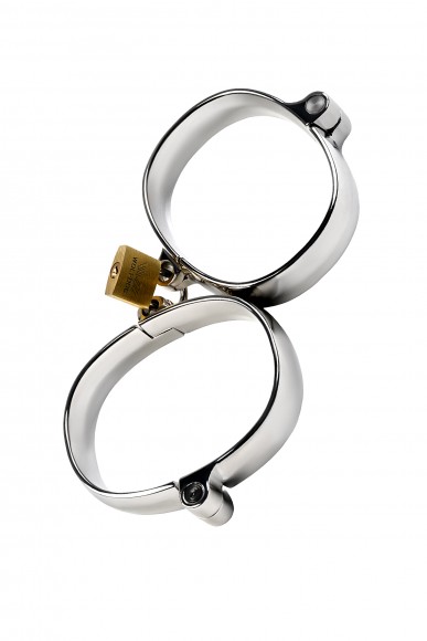 Наручники, TOYFA Metal, серебристые, 4,5Х5,5 см