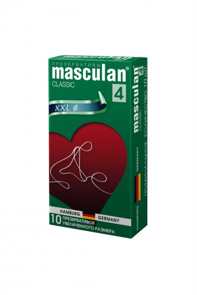 Презервативы Masculan Classic 4, 10шт. Увеличенного размера (XXL) Презервативы Masculan Classic 4, 10шт. Увеличенного размера (XXL)