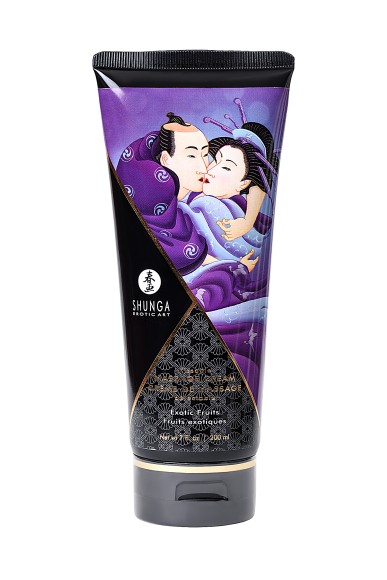Массажный крем Shunga Exotic Fruits, съедобный, со вкусом экзотических фруктов, 200 мл Массажный крем Shunga Exotic Fruits, съедобный, со вкусом экзотических фруктов, 200 мл