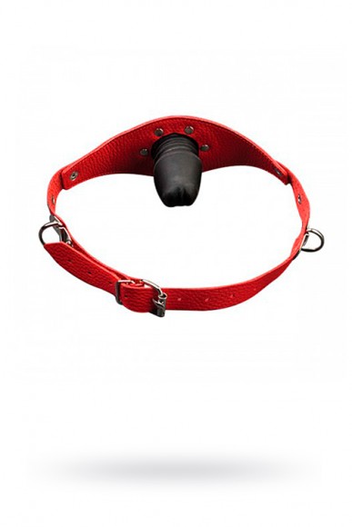 Кляп Sitabella красный, кожа