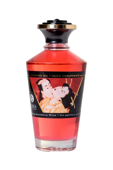 Масло для массажа Shunga Sparkling Strawberry Wine, разогревающее, с ароматом клубники и шампанского Масло для массажа Shunga Sparkling Strawberry Wine, разогревающее, с ароматом клубники и шампанского