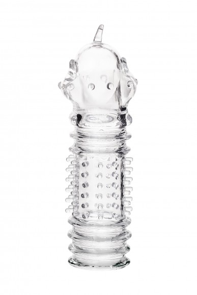 Насадка на пенис TOYFA A-Toys  , TPR, Прозрачный, 15,3 см