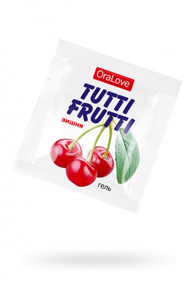 Съедобная гель-смазка TUTTI-FRUTTI для орального секса со вкусом вишни