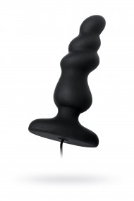 Анальная втулка Leopard D-PENG, силикон, черный, 12,2 см