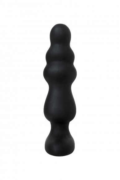 Анальная втулка Leopard D-PENG, силикон, черный, 12,2 см