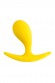 Анальная втулка ToDo by Toyfa Blob, водонепроницаемая, силикон, желтая, 5,5 см, 2,1 см