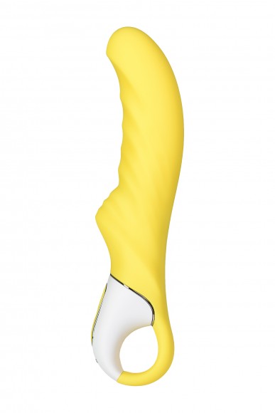 Нереалистичный вибратор Satisfyer Vibes Yummy Sunshine, Силикон, Желтый, 22,5 см