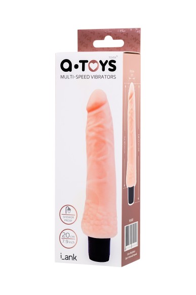 Реалистичный вибратор TOYFA A-Toys Multi-Speed, TPE, 17 см Реалистичный вибратор TOYFA A-Toys Multi-Speed, TPE, 17 см