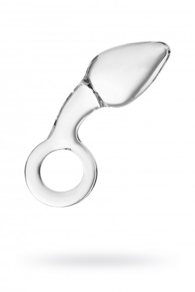 Анальная втулка Sexus Glass, стекло, прозрачная, 14,5 см, 4 см