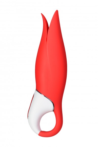 Нереалистичный вибратор Satisfyer Vibes Power Flower, Силикон, Красный, 18,8 см