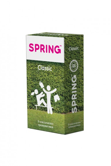 Презервативы Spring Classic, классические, латекс, 17,5 см, 9 шт