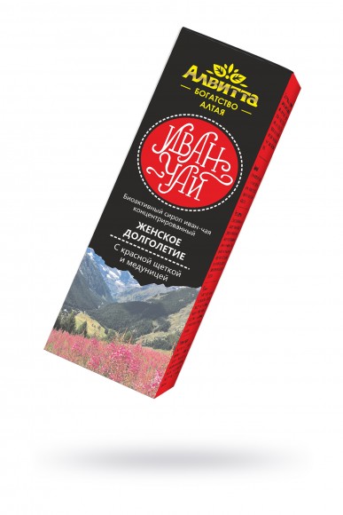 Сироп иван-чая с красной щёткой и медуницей "Женское долголетие" 200 мл Сироп иван-чая с красной щёткой и медуницей "Женское долголетие" 200 мл