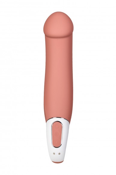 Нереалистичный вибратор Satisfyer Vibes Master, Силикон, Бежевый, 23,5 см