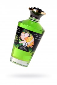 Масло для массажа Shunga Organic Exotic Green Tea, разогревающее, с ароматом зелёного чая, 100 мл Масло для массажа Shunga Organic Exotic Green Tea, разогревающее, с ароматом зелёного чая, 100 мл