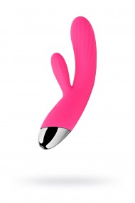 Вибратор с клиторальным стимулятором Svakom Angel, 7 режимов вибрации, силикон, розовый, 19,1 см Вибратор с клиторальным стимулятором Svakom Angel, 7 режимов вибрации, силикон, розовый, 19,1 см