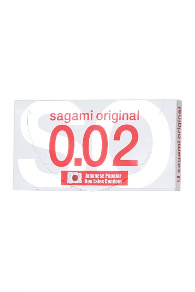 Презервативы полиуретановые Sagami Original 0.02  УЛЬТРАТОНКИЕ,гладкие №2