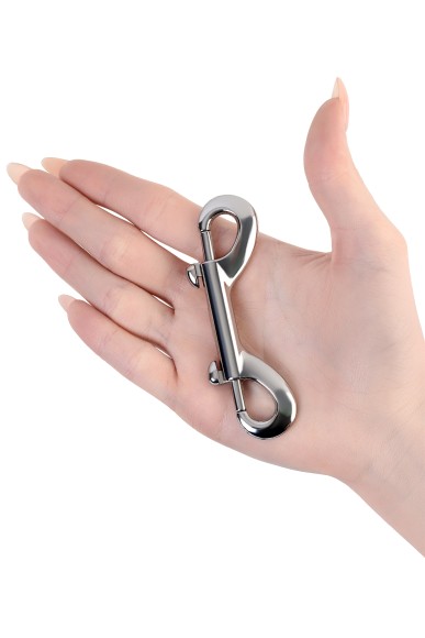 Карабин двусторонний, TOYFA Metal, серебристый