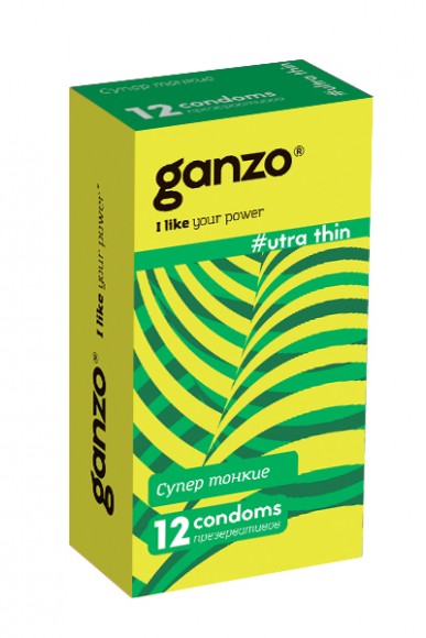 Презервативы Ganzo Ultra thin, ультратонкие, латекс, 18 см, 12 шт Презервативы Ganzo Ultra thin, ультратонкие, латекс, 18 см, 12 шт