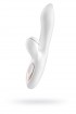 Вибратор Satisfyer Pro G-Spot Rabbit, с вакуум-волновым бесконтактным стимулятором, силикон, белый