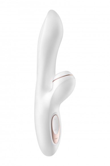 Вибратор Satisfyer Pro G-Spot Rabbit, с вакуум-волновым бесконтактным стимулятором, силикон, белый