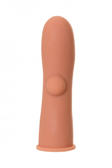 Насадка KOKOS с имитацией пирсинга, реалистичная,TPE, телесный, 14.7 см