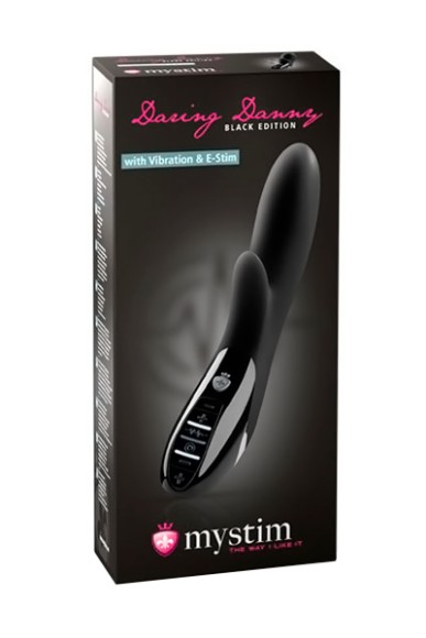Вибратор Mystim Daring Danny силиконовый с электростимуляцией чёрный, 27 см Вибратор Mystim Daring Danny силиконовый с электростимуляцией чёрный, 27 см