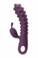 Вибратор с клиторальным стимулятором KOKOS SMON, силикон, фиолетовый, 23 см,  2,8 см