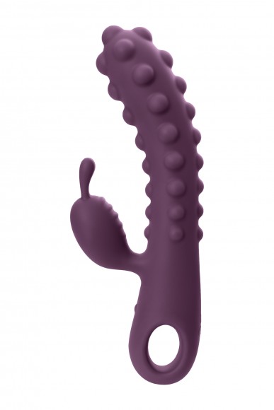Вибратор с клиторальным стимулятором KOKOS SMON, силикон, фиолетовый, 23 см, 2,8 см Вибратор с клиторальным стимулятором KOKOS SMON, силикон, фиолетовый, 23 см, 2,8 см