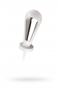 Анальная пробка Mystim Tristan, электростимуляция, пластик, белый, 7,5 см, 3 см Анальная пробка Mystim Tristan, электростимуляция, пластик, белый, 7,5 см, 3 см