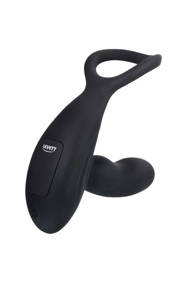 Стимулятор простаты Levett Maud, с пультом ДУ, чёрный, 15 см