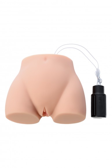 Мастурбатор реалистичный с вибрацией и ротацией  KOKOS Cherry, TPR, телесный, 22 см