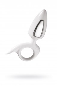 Анальная пробка Mystim Romeo, электростимуляция, пластик, белый, 8,5 см, 3,5 см Анальная пробка Mystim Romeo, электростимуляция, пластик, белый, 8,5 см, 3,5 см