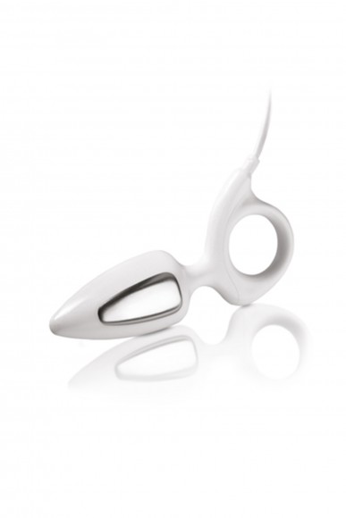 Анальная пробка Mystim Romeo, электростимуляция, пластик, белый, 8,5 см, 3,5 см Анальная пробка Mystim Romeo, электростимуляция, пластик, белый, 8,5 см, 3,5 см