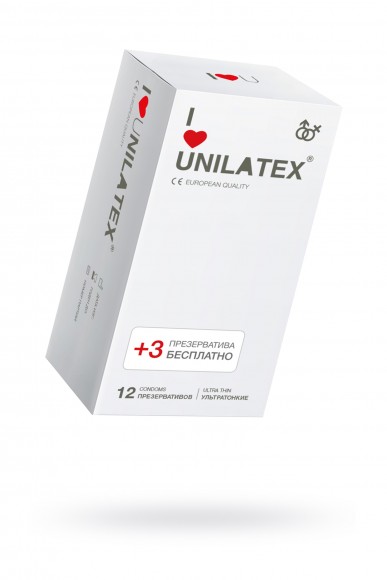 Презервативы Unilatex Natural Ultrathin  №12+3 ультратонкие