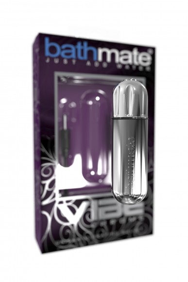 Вибропуля Bathmate Vibe Bullet Chrome, перезаряжаемая, водонепроницаемая, пластик, 10 режимов