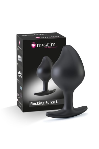 Анальная пробка MystimRocking Force L, электростимуляция, силикон, 4,7 см Анальная пробка MystimRocking Force L, электростимуляция, силикон, 4,7 см