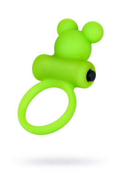 Виброкольцо на пенис A-Toys by TOYFA, силикон, зеленое, 3,1 см