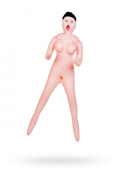Кукла надувная Scarlett, рыжая,TOYFA Dolls-X Passion,с тремя отверстиями, кибер вставка: вагина-анус