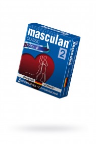 Презервативы Masculan Classic 2,  3 шт. С пупырышками (Dotty)