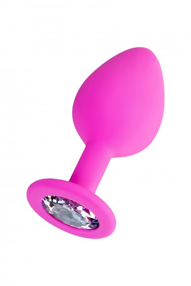 Анальная втулка ToDo by Toyfa Brilliant, водонепроницаемая, силикон, розовая, 8 см, 3 см