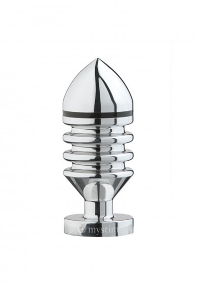 Анальная пробка Mystim Hector Helix L, электростимуляция, хирургическая сталь, 11,5 см,  5 см Анальная пробка Mystim Hector Helix L, электростимуляция, хирургическая сталь, 11,5 см,  5 см