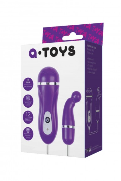 Виброяйцо TOYFA A-toys, ABS пластик, Фиолетовый, 1,4 см Виброяйцо TOYFA A-toys, ABS пластик, Фиолетовый, 1,4 см