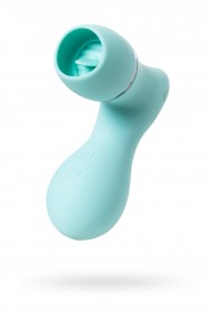 Вакуумный стимулятор клитора с язычком JOS DINGO, силикон, мятный Вакуумный стимулятор клитора с язычком JOS DINGO, силикон, мятный