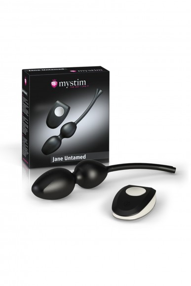 Вагинальные шарики Mystim Jane Untamed Geisha Balls vibe, электростимуляция, с вибрацией, силикон Вагинальные шарики Mystim Jane Untamed Geisha Balls vibe, электростимуляция, с вибрацией, силикон