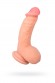 Реалистичный фаллоимитатор TOYFA RealStick Elite DILDO, TPR, телесный, 18,5 см