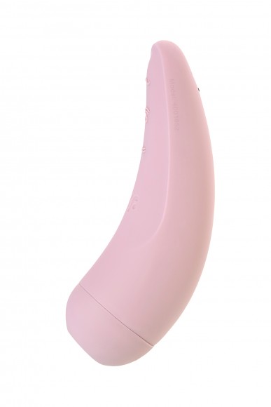 Вакуум-волновой бесконтактный стимулятор клитора Satisfyer Curvy 2+, Силикон, Розовый, 14,3 см Вакуум-волновой бесконтактный стимулятор клитора Satisfyer Curvy 2+, Силикон, Розовый, 14,3 см