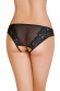 Эротические трусики Erolanta Lingerie Collection из стрейч-сетки, черные (46-48)